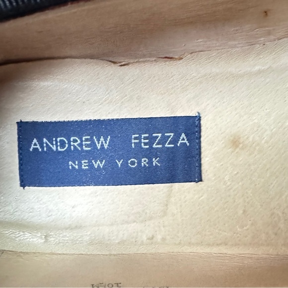 Andrew Fezza Size 10 1/2 Men’s Black Leather Dresss Shoes. main image 5